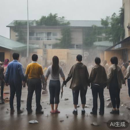教书人抗台风，守护家园