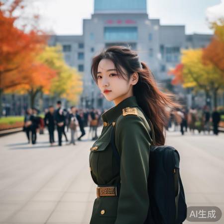 河南姑娘鹿璐报到国防科大