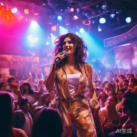 那英演唱会，舞姿翩翩