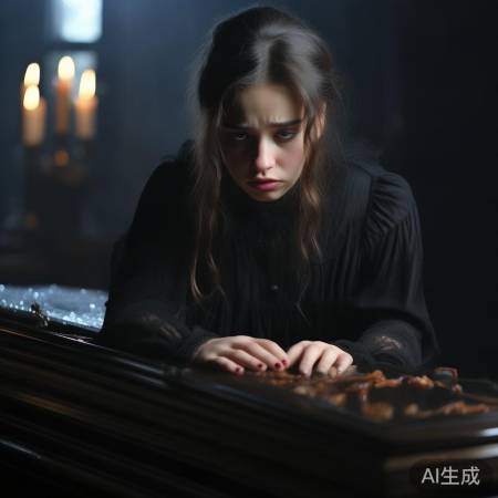 女儿泪别坚强父亲