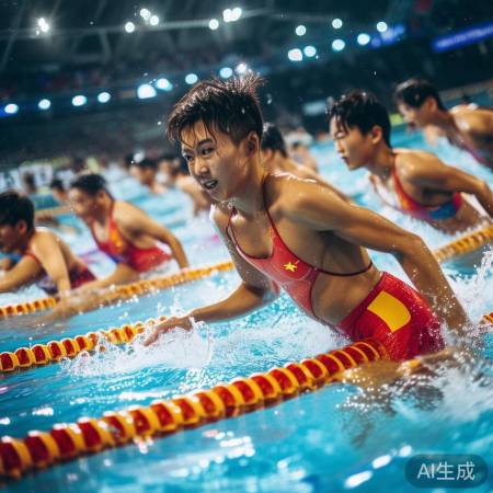 亚运泳池惊艳表现
