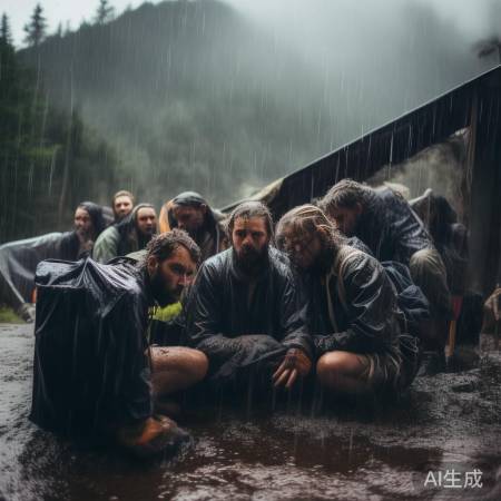 露营遇恶劣天气,行程受阻