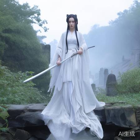 李若彤再现小龙女经典瞬间