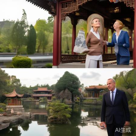 德国总统夫妇游览颐和园